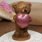 Шоколадная фигурка «Мишутка с сердцем» (7 см, 90 гр.)
