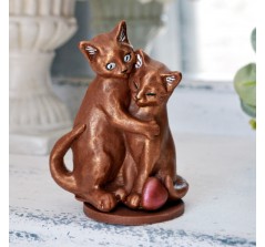 Шоколадная фигурка «Влюбленные кошечки» (11 см, 150 гр.)