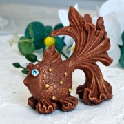 Шоколадная фигурка «Золотая Рыбка» (10 см, 150 гр.)