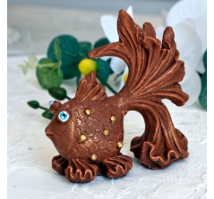 Шоколадная фигурка «Золотая Рыбка» (10 см, 150 гр.)