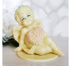 Шоколадная фигурка «Ангел «Сердце из роз» (11,5 см, 285 гр.)