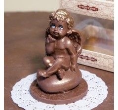 Шоколадная фигурка «Ангел на сердце» (7 см, 85 гр.)