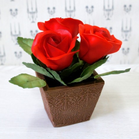 Букет из сахарных цветов «Розы» (14 см, 390 гр.)