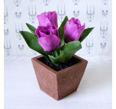 Букет из сахарных цветов «Тюльпаны» (15 см, 340 гр.)