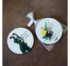Плитка шоколадная к 23 февраля (медаль, 10 см, 54 гр.)