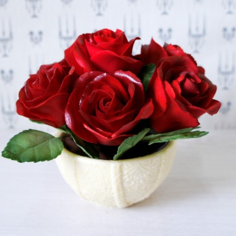 Букет из сахарных цветов «Розы» (14 см, 545 гр.)