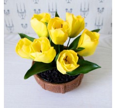 Букет из сахарных цветов «Тюльпаны» (15 см, 430 гр.)