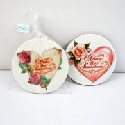 Плитка шоколадная к 14 февраля (медаль, 10 см, 80 гр.)