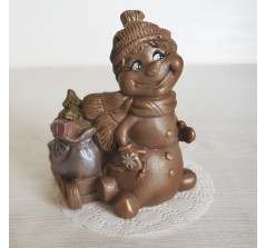 Шоколадная фигурка «Снеговик с подарками» (10,5 см, 200 гр.)