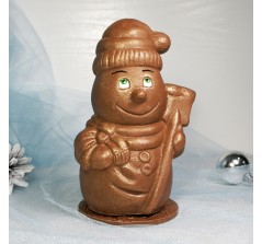 Шоколадная фигурка «Снеговик с лопаткой» (17 см, 450 гр.)
