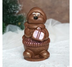 Шоколадная фигурка «Пингвин с подарком» (12 см, 140 гр.)