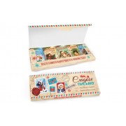 Новогодний шоколадный набор «Сладкое письмо» в коробке «Конверт» 135г из 5 шоколадок 27г