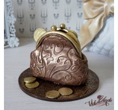 Шоколадная фигурка «Кошелек с монетками» (15см, 460 гр.)