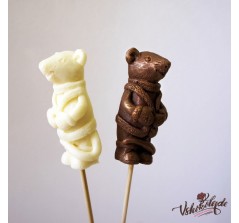 Шоколадная фигурка «Мышка на палочке» (7,5 см, 30 гр.)