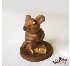 Шоколадная фигурка «Мышь с сыром» (8 см, 100 гр.)