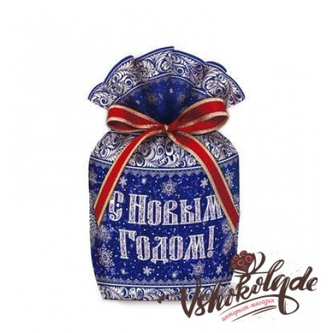 № - 60 - «Мешок от Деда Мороза» (Синий) _900_грамм